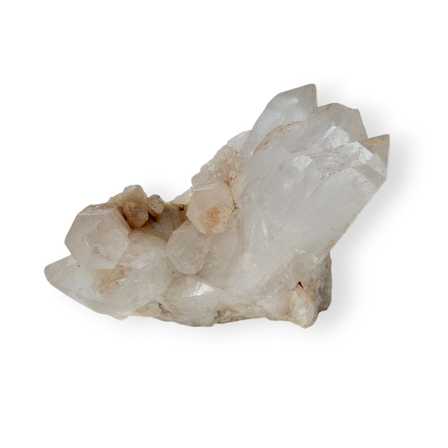 Crystal rock on a white background