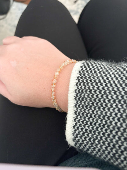 Citrine Wrap Bracelet – 4mm