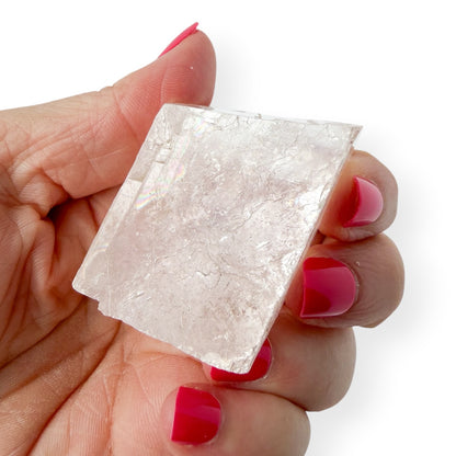 Optical Calcite | Icelandic Spar | Light Pink Tint