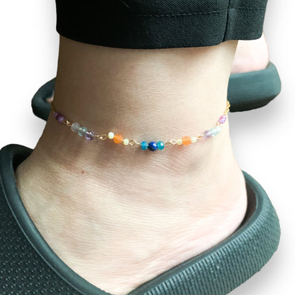 Joy Natural Crystal Anklet