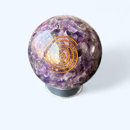 Amethyst Orgone Sphere