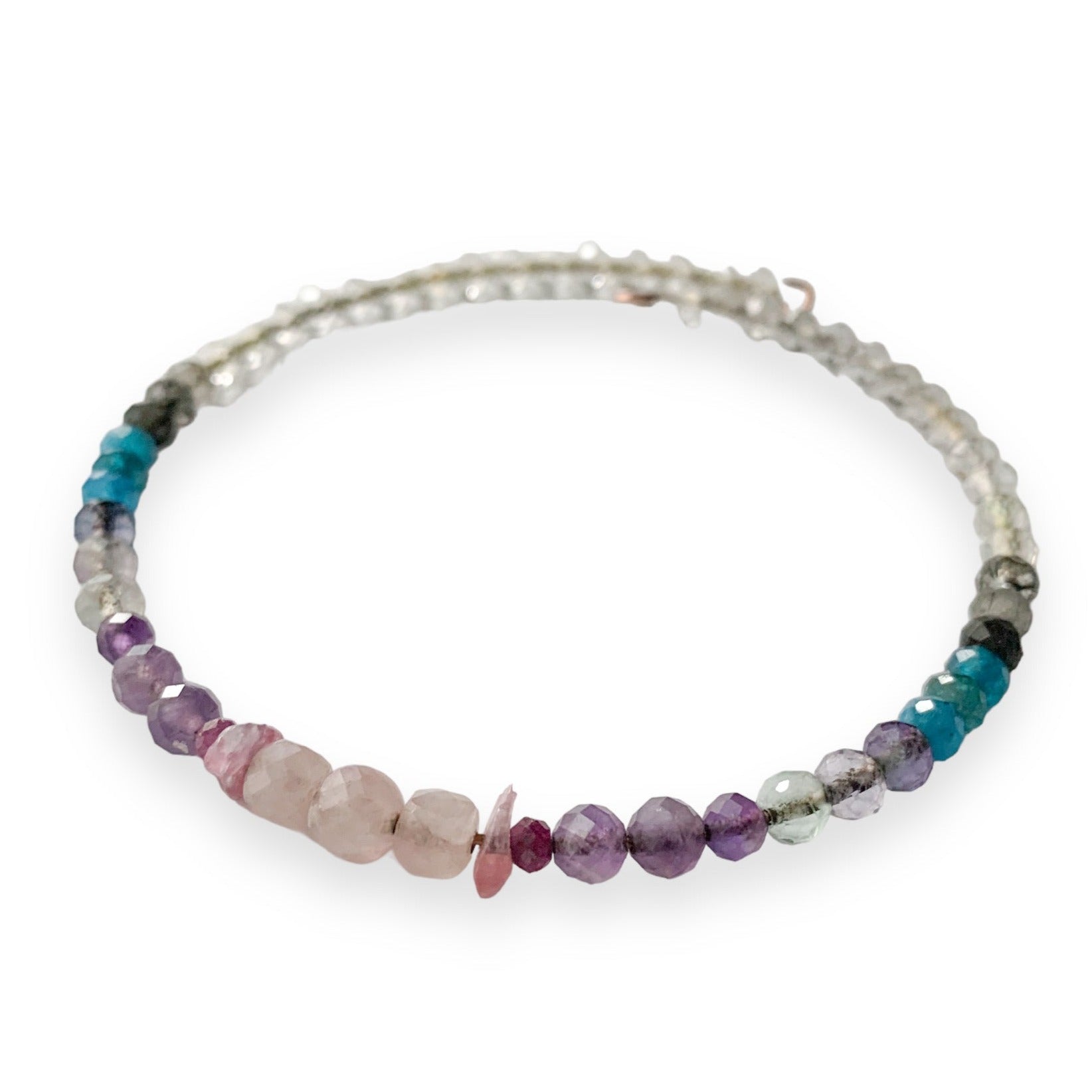 Serenity Bracelet | Natural Crystal Wrap Bracelet | Gift | Amethyst Bracelet