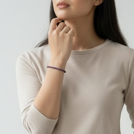 Ai mod wearing bracelet To show size and bracelet styles.