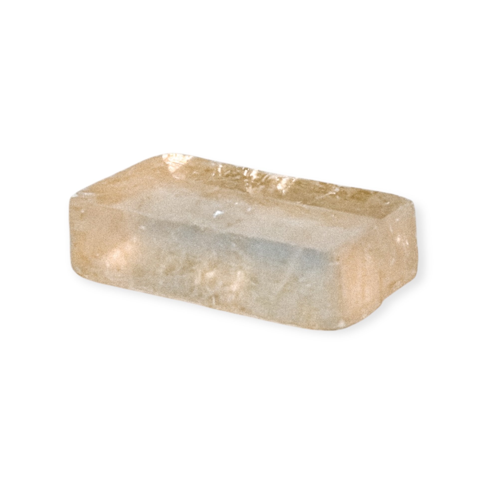 Sunlight highlighting the crystal’s transparency and energy