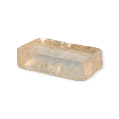 Sunlight highlighting the crystal’s transparency and energy