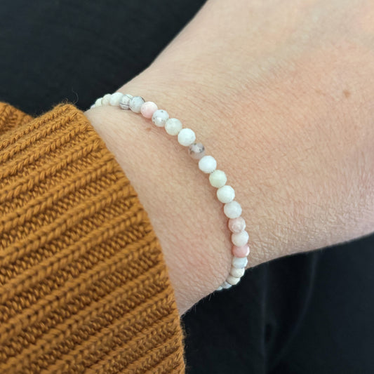 pink-opal-bracelet-on-wrist-styled