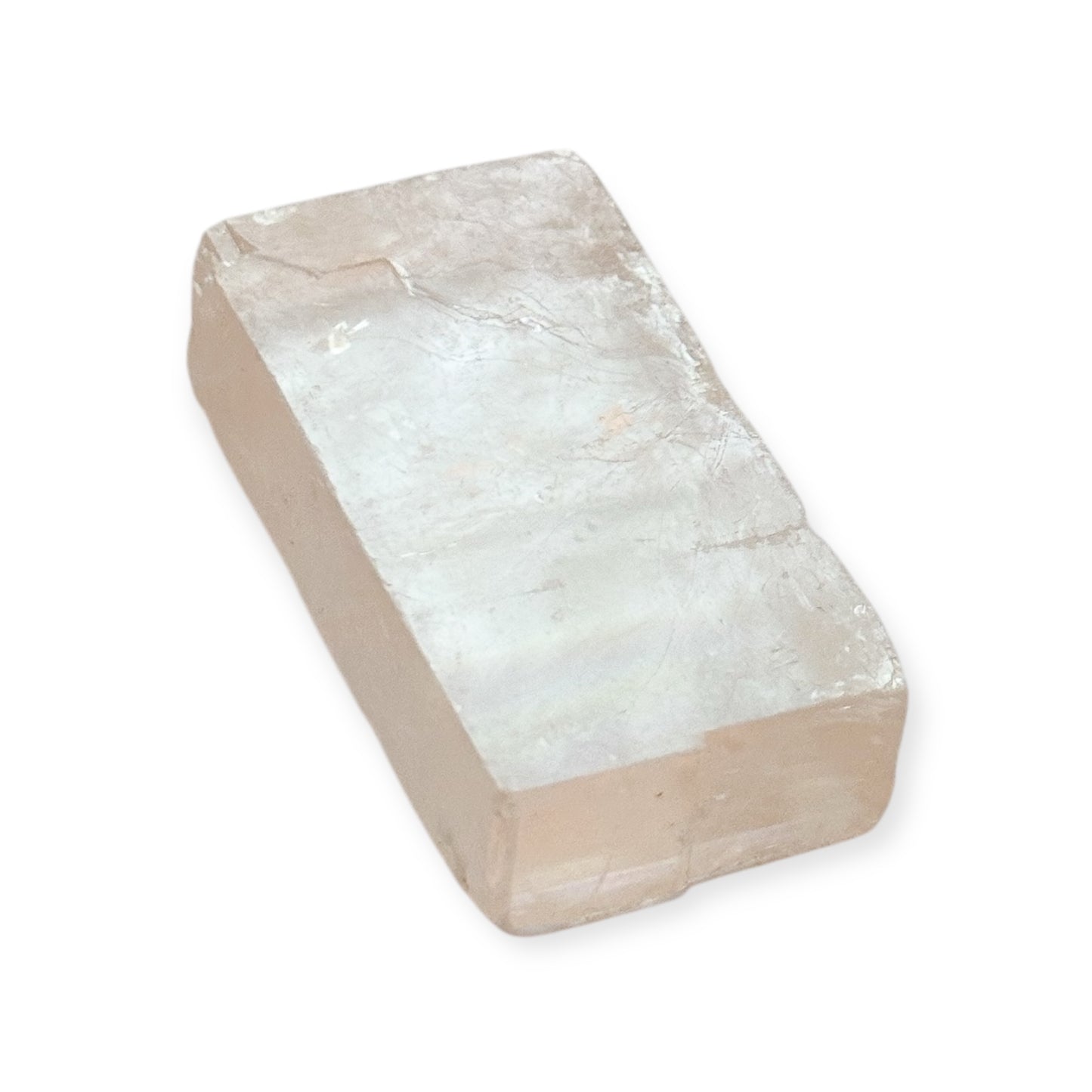 Overhead look at the smooth surface of Optical Calcite