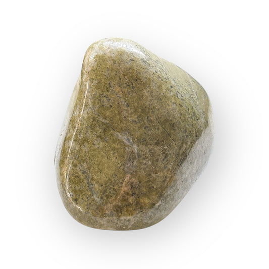 Front view of large African Epidote free form crystal