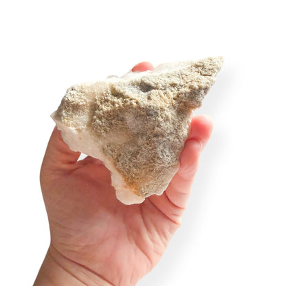 Back of Clear Quartz Cluster showing natural matrix base