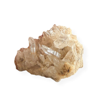 Close-up of Clear Quartz points showing clarity and structure