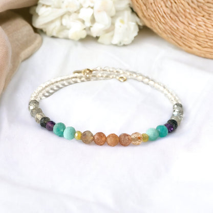 Inspiration Natural Crystal Wrap Bracelet