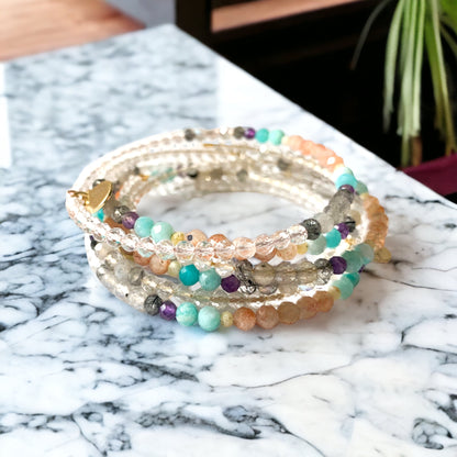 Inspiration Natural Crystal Wrap Bracelet