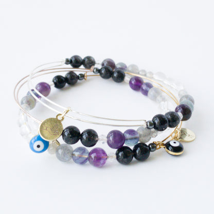 Protection Crystal Charm Bracelet