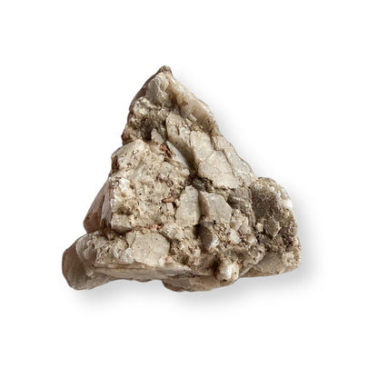 Natural Muscovite Mica crystal cluster with beige and silver shimmer