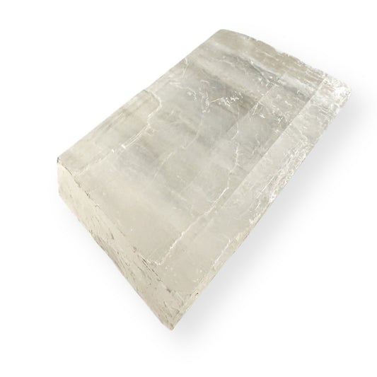 Extra large Optical Calcite Iceland Spar slab front view