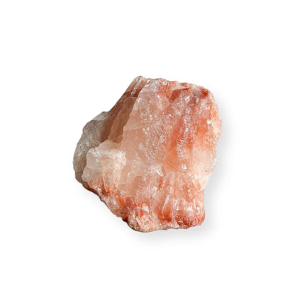Close-up of Red Calcite surface showing natural color and structure