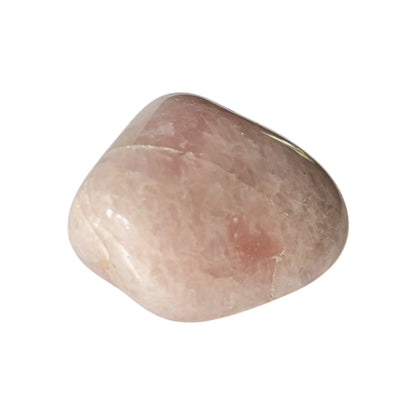 Polished Rose Quartz crystal used for love, calm, and emotional balance.