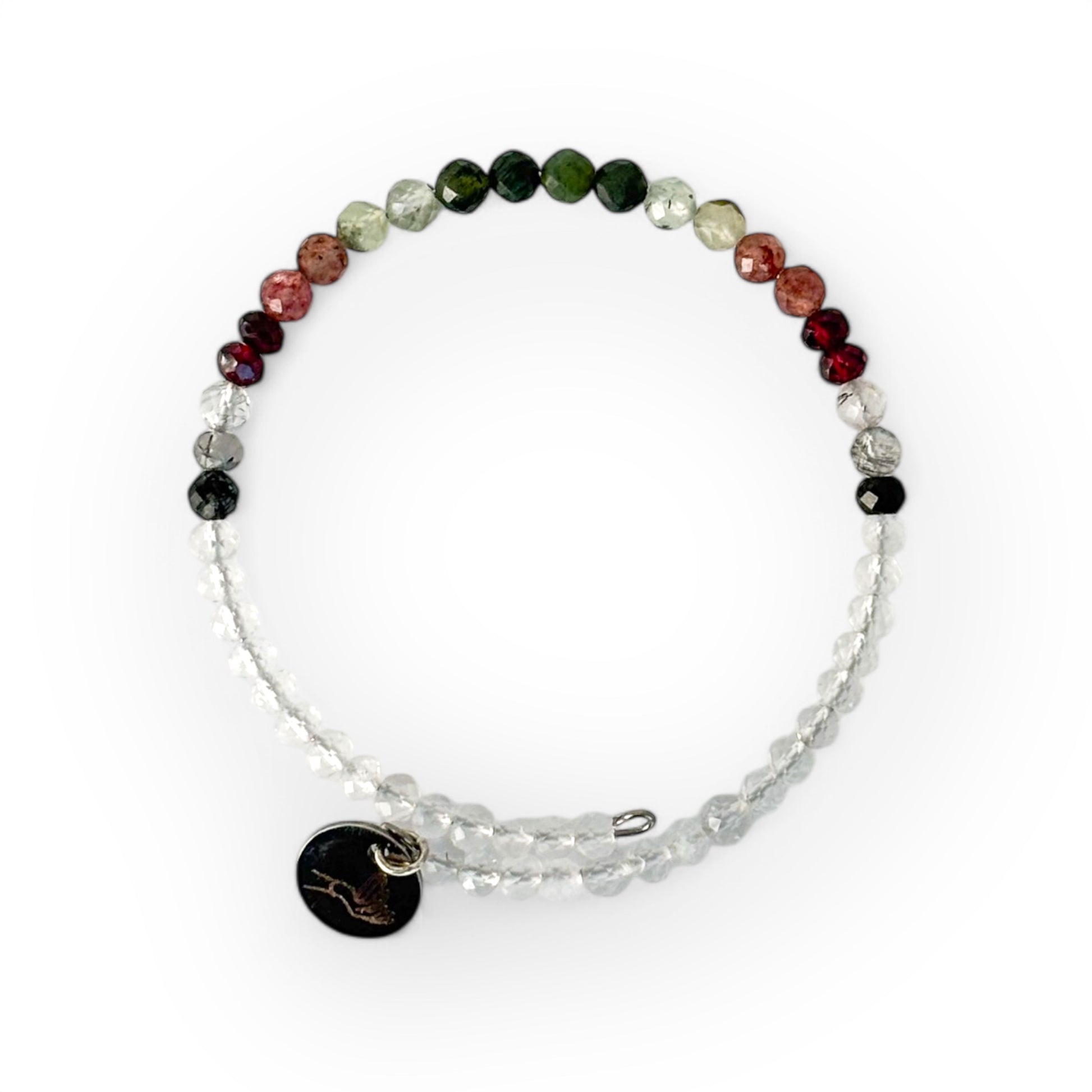 Tenacious Wrap Bracelet made with natural crystals for strength, perseverance, and determination.