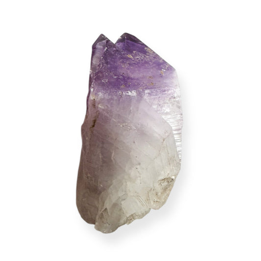 Twin Amethyst Point showing natural purple crystal colors