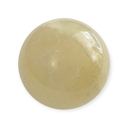 Close-up of polished Yellow Calcite crystal surface