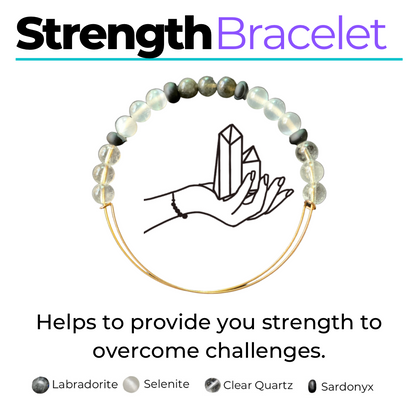 Strength Crystal Healing Bracelet