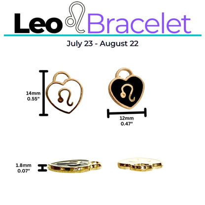 Zodiac Sign Bracelet | Leo Bracelet | Rock This Way Crystal Shop