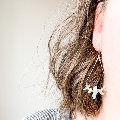 Gold Teardrop Earrings | Gold Earrings | Rock This Way Crystal Shop