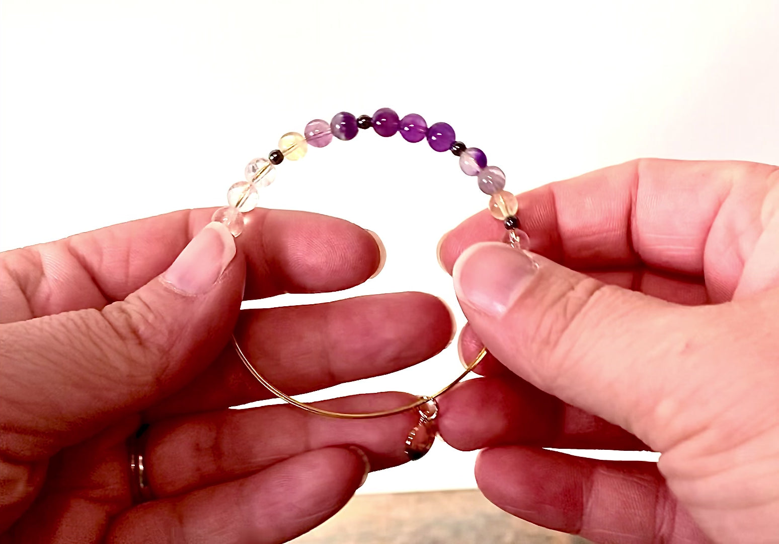 Mens Healing Crystal Bracelet With Amethyst Strand And Lepidolite Stones  Trendy Black Onyx Design, High Quality Jewelry By Dhgarden DHDNN From  Dh_garden, $22.15 | DHgate.Com