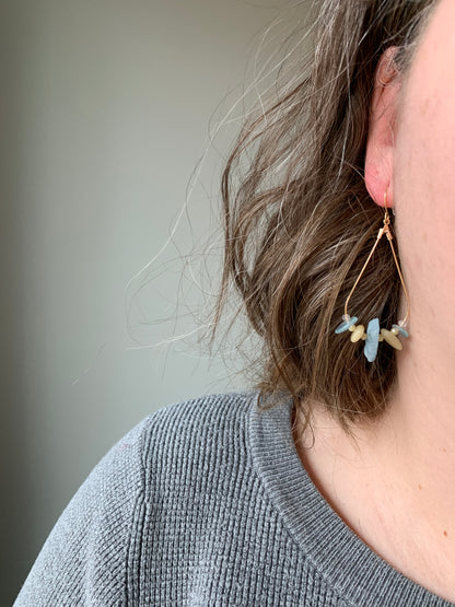 Gold Teardrop Earrings | Gold Earrings | Rock This Way Crystal Shop