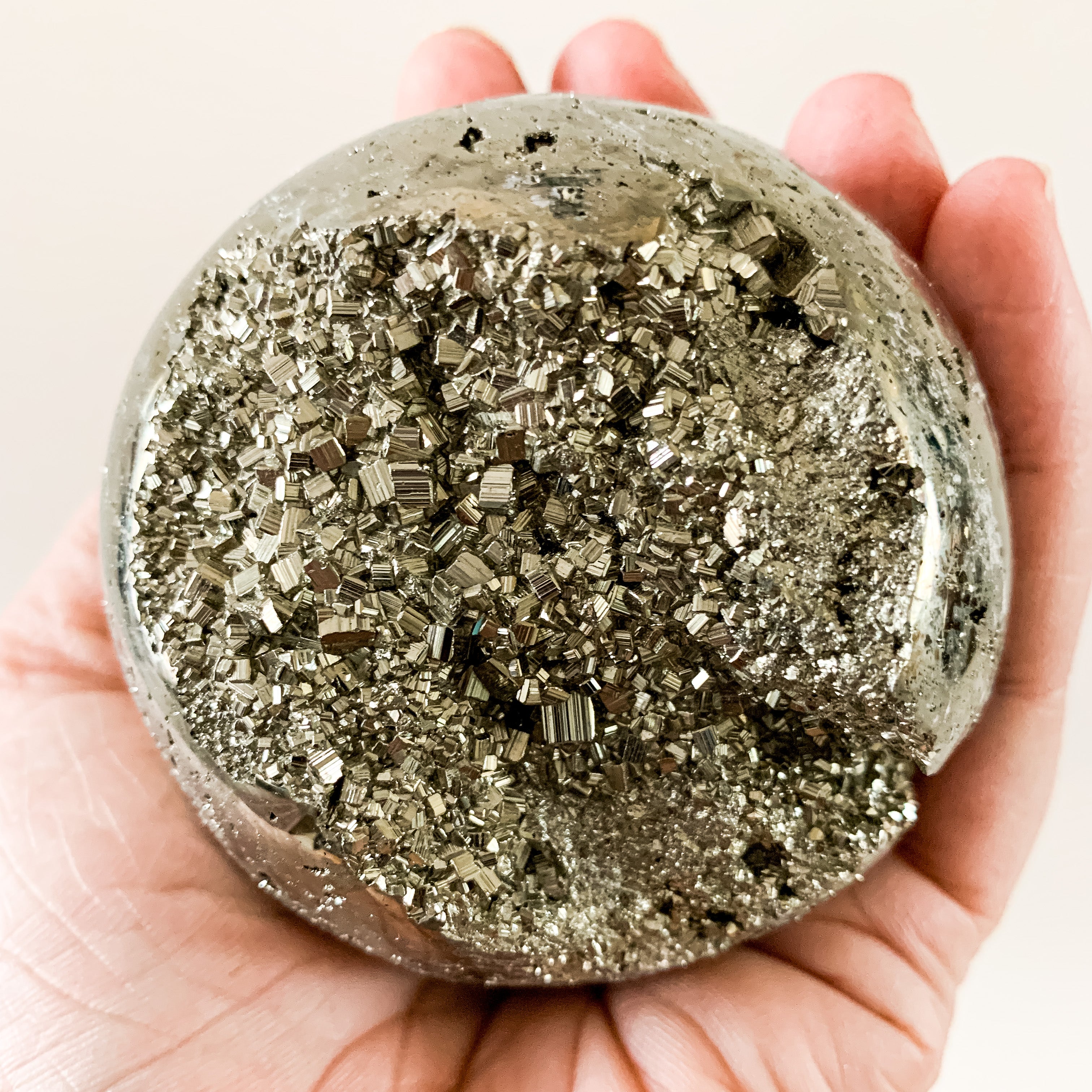 Natural Pyrite Sphere