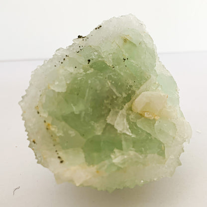 Prehnite with Fluorite - Ethically Sourced