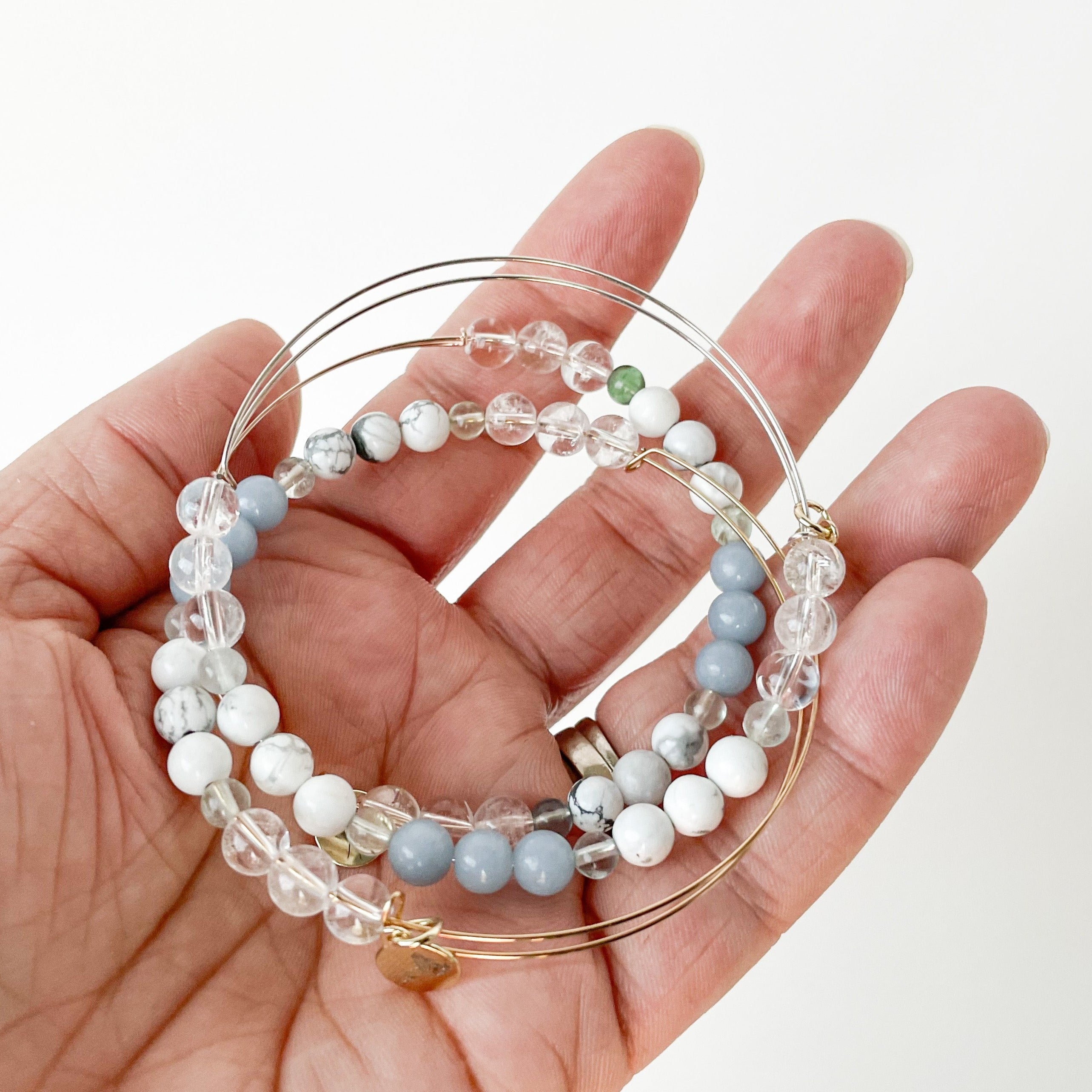 Opalite Bracelet Natural Crystal Healing Bracelet Gemstone Jewellery B